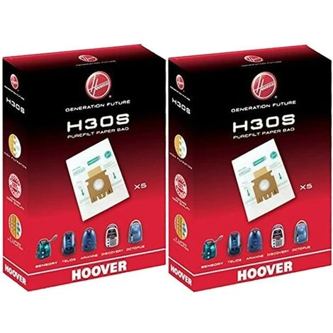 Lot De 10 Sacs H30S Pour Aspirateur Hoover 1 Lot De 10 Sacs H30S Pour Aspirateur Hoover