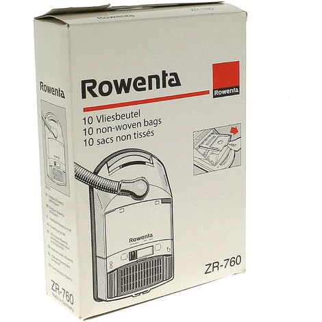 Boite De 10 Sacs (ZR760) Aspirateur ROWENTA 1 Boite De 10 Sacs (ZR760) Aspirateur ROWENTA