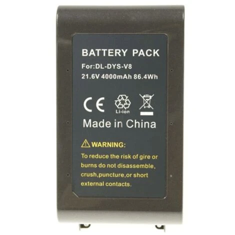 BATTERIE ALTERNATIVE POUR DYSON V8 21.6V - 4000MAH POUR PETIT ELECTROMENAGER - 96783402 2 BATTERIE ALTERNATIVE POUR DYSON V8 21.6V - 4000MAH POUR PETIT ELECTROMENAGER - 96783402 – Image 2