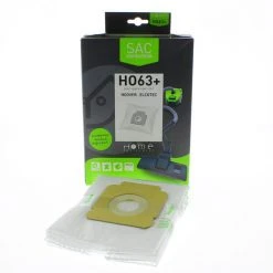 HOME EQUIPEMENT Sacs Microfibres Adaptable Par 4 HEHO63+ Pour Aspirateur ELCOTEC, HOOVER , FREESPACE - NC