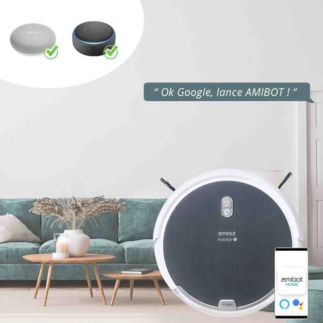 Robot Aspirateur Et Laveur AMIBOT Animal H2O Connect - Grey 3 Robot Aspirateur Et Laveur AMIBOT Animal H2O Connect - Grey – Image 3