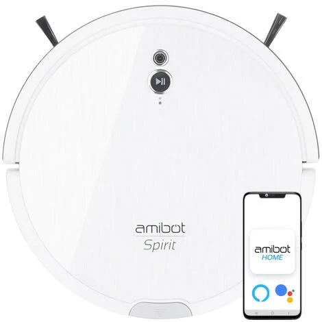 Robot Aspirateur AMIBOT Spirit Motion Gyroscope Et Capteur Visuel - White 1 Robot Aspirateur AMIBOT Spirit Motion Gyroscope Et Capteur Visuel - White