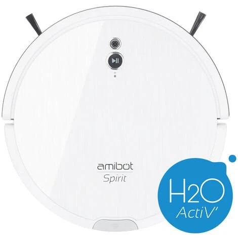 Robot Aspirateur AMIBOT Spirit Motion Gyroscope Et Capteur Visuel - White 2 Robot Aspirateur AMIBOT Spirit Motion Gyroscope Et Capteur Visuel - White – Image 2