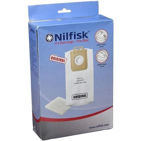 NILFISK ADVANCE SACS (x4) ORIGINAUX POUR ASPIRATEUR NILFISK 1 NILFISK ADVANCE SACS (x4) ORIGINAUX POUR ASPIRATEUR NILFISK