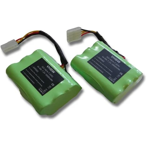 2x Vhbw Ni-MH Batterie De Rechange 3500mAh (7.2V) Aspirateur Vorwerk VX100 Et Neato Robotics, Neato Signature Pro, Essential 1 2x Vhbw Ni-MH Batterie De Rechange 3500mAh (7.2V) Aspirateur Vorwerk VX100 Et Neato Robotics, Neato Signature Pro, Essential