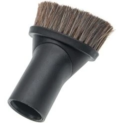 Vhbw Brosse à épousseter Pour Aspirateur - Buse Pinceau Avec Connexion 35/32mm - Brosse Ronde + Adaptateur, Avec Des Poils De Cheval -Aspirateur et sac Soldes 25195949 2
