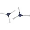 Vhbw 2x Brosse Latérale De Rechange Compatible Avec Rowenta Smart Force Essential Robot Aspirateur - Lot De Brosses De Nettoyage, Noir / Blanc / Bleu