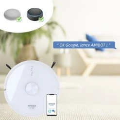 Robot Aspirateur Et Laveur AMIBOT Pure Laser Avec Cartographie Laser - White -Aspirateur et sac Soldes 26385996 4