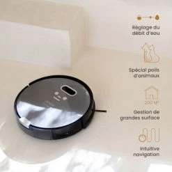 Robot Aspirateur Et Laveur AMIBOT Animal Premium H2O Connect - Grey -Aspirateur et sac Soldes 26472429 4