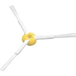 Vhbw Brosse Latérale De Rechange Compatible Avec Xiaomi Mi Vacuum Robot, Roborock S50 Robot Aspirateur - Blanc / Jaune