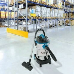 AREBOS Aspirateur Industriel | Aspirateur Eau Et Poussière | Aspirateur Professionnel Avec Prise De Courant | Aspirateur Sec Et Humide | 1600W | 30L | Acier Inoxydable | Fonction De Soufflage | Bleu - Bleu -Aspirateur et sac Soldes 26673610 2