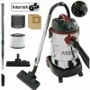 AREBOS Aspirateur Industriel | Aspirateur Eau Et Poussière | Aspirateur Sec Et Humide | 1600W | 30L | Acier Inoxydable | Fonction De Soufflage | Rouge - Rouge