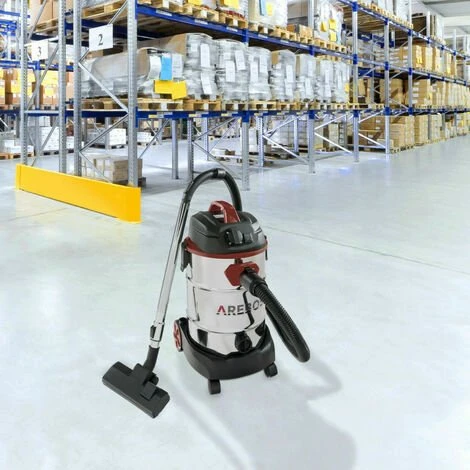 AREBOS Aspirateur Industriel | Aspirateur Eau Et Poussière | Aspirateur Sec Et Humide | 1600W | 30L | Acier Inoxydable | Fonction De Soufflage | Rouge - Rouge 2 AREBOS Aspirateur Industriel | Aspirateur Eau Et Poussière | Aspirateur Sec Et Humide | 1600W | 30L | Acier Inoxydable | Fonction De Soufflage | Rouge - Rouge – Image 2