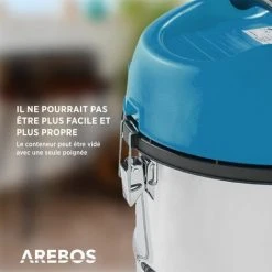 AREBOS Aspirateur Industriel | Aspirateur Eau Et Poussière | Aspirateur Sec Et Humide | 6en1 | 2300W | 30L | Acier Inoxydable | Fonction De Soufflage | Bleu - Bleu -Aspirateur et sac Soldes 26673622 5