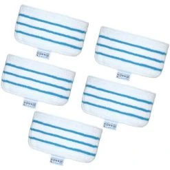 ASUPERMALL Mop Pads De Remplacement Pour Black + Decker Steam Mop Fsm1610 / Fsm1630 Lavable Mopping Pad Accessoires, 5 Pcs - 5 Pcs