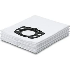 LONGZIMING 4pcs Kärcher Sachet Filtre Ouate Accessoire Pour Les Aspirateurs Multifonctions Eau Et Poussières WD 4, WD 5, WD 6, WD 4290, 5200 M, 5300 M Et 5600 MP