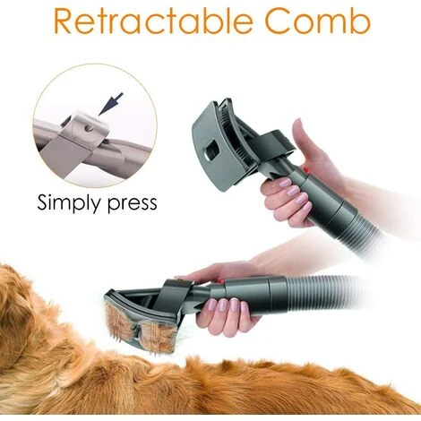 BRIDAY Dyson Dog Carding Brush, Brosse à Peigner Pour Poils De Chien/Chat Enlèvement Des Poils D'Animaux Dyson Accessoire Convient Aux Aspirateurs Dyson V6 DC24 DC25 DC35 DC45 DC65 DC66 4 BRIDAY Dyson Dog Carding Brush, Brosse à Peigner Pour Poils De Chien/Chat Enlèvement Des Poils D'Animaux Dyson Accessoire Convient Aux Aspirateurs Dyson V6 DC24 DC25 DC35 DC45 DC65 DC66 – Image 4