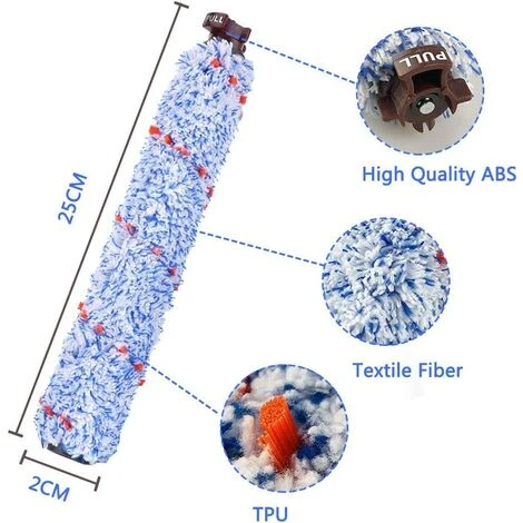 DEVENIRRICHE CrossWave Multi-Surface Brush Roll - Pièces De Rechange Pour Filtres Lavables 1608683, 160-8683, 1608684 Pour Aspirateur Bissell 1866F CrossWave 4 Paquets 2 DEVENIRRICHE CrossWave Multi-Surface Brush Roll - Pièces De Rechange Pour Filtres Lavables 1608683, 160-8683, 1608684 Pour Aspirateur Bissell 1866F CrossWave 4 Paquets – Image 2