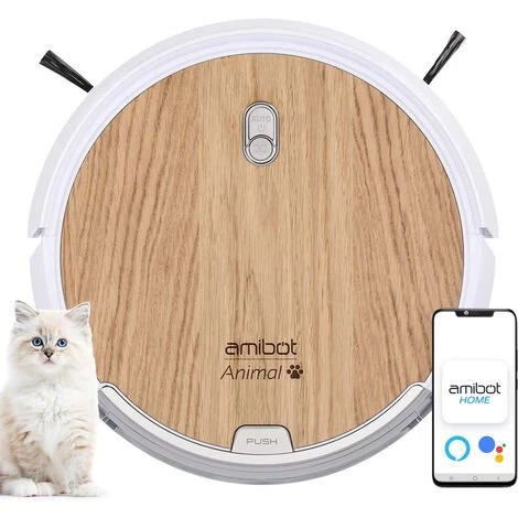 Robot Aspirateur Et Laveur AMIBOT Animal Origin Connecté à L'application Mobile AMIBOT HOME - Brown 2 Robot Aspirateur Et Laveur AMIBOT Animal Origin Connecté à L'application Mobile AMIBOT HOME - Brown – Image 2