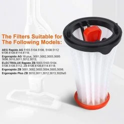 BEARSU 4 Pièces AEF144 Filtres De Remplacement Pour AEG Electrolux Rapido AG51 AG61 HX6 Et Ergorapido CX7-1 AG18 AG30 AG31 AG32 AG35 Filtre De Remplacement (alternative à AEG AEF 144, Electrolux EF144), Avec Brosse De Nettoyage 6 BEARSU 4 Pièces AEF144 Filtres De Remplacement Pour AEG Electrolux Rapido AG51 AG61 HX6 Et Ergorapido CX7-1 AG18 AG30 AG31 AG32 AG35 Filtre De Remplacement (alternative à AEG AEF 144, Electrolux EF144), Avec Brosse De Nettoyage -Aspirateur et sac Soldes 31607723 2