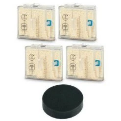 SEB INTERNATIONAL 4 Cartouches Filtrantes + 1 Filtre ZR850001 Pour Nettoyeur Vapeur ROWENTA CLEAN & STEAM, CLEAN & STEAM MULTI - NC
