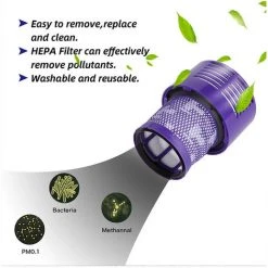 MERKMAK Unite De Filtre Lavable Pour Dyson V10 Sv12 Aspirateur De Nettoyage Total Absolue Animaux Cyclone T02Da -Aspirateur et sac Soldes 33768996 3