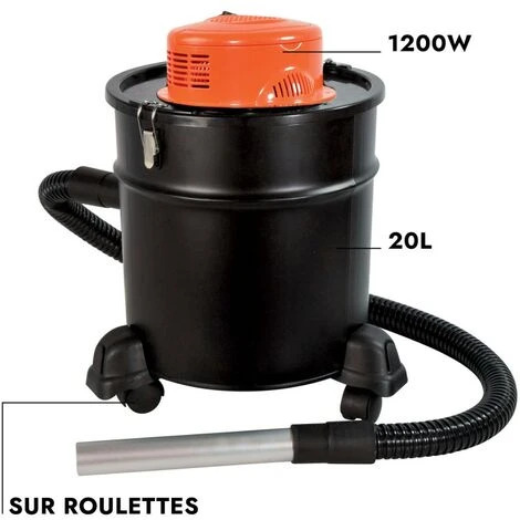 RONDY Aspirateur à Cendres 1200W 20L - 2 Filtres HEPA Fournis - Aspiration Cendres Et Poussières Pour Résidus Jusqu'à 60° 5 RONDY Aspirateur à Cendres 1200W 20L - 2 Filtres HEPA Fournis - Aspiration Cendres Et Poussières Pour Résidus Jusqu'à 60° – Image 5