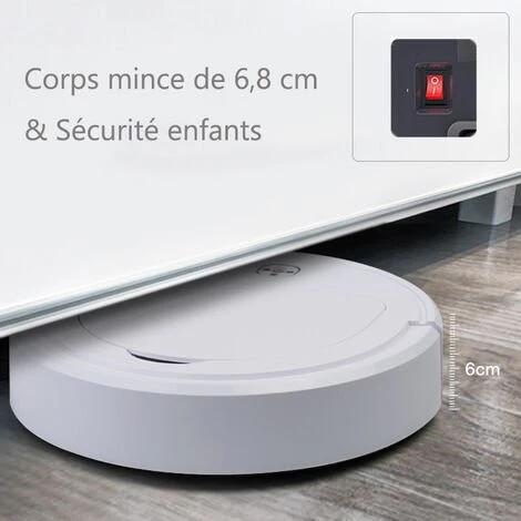 XUNDD Aspirateur Robot Nettoyeur Et Laveur, Batterie 1500 MAh 3 XUNDD Aspirateur Robot Nettoyeur Et Laveur, Batterie 1500 MAh – Image 3
