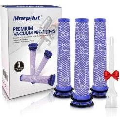 Morpilot Dyson Filtre Lot De 3 Pre-Moteur Filtre Lavables Pour Dyson V6 V7 V8 DC58 DC59 DC61 DC62 DC74,Remplacement Pour DY-965661-0