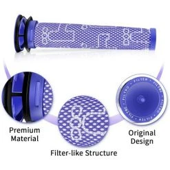 Morpilot Dyson Filtre Lot De 3 Pre-Moteur Filtre Lavables Pour Dyson V6 V7 V8 DC58 DC59 DC61 DC62 DC74,Remplacement Pour DY-965661-0 8 Morpilot Dyson Filtre Lot De 3 Pre-Moteur Filtre Lavables Pour Dyson V6 V7 V8 DC58 DC59 DC61 DC62 DC74,Remplacement Pour DY-965661-0 -Aspirateur et sac Soldes 37823255 4