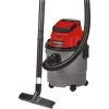 Einhell Aspirateur Eaux Et Poussières Sans Fil TC-VC 18/15 Li-Solo Power X-Change (18 V, 15 L, 4 Roulettes, Livré Avec Accessoires) Livré Sans Batterie Ni Chargeur