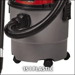 Einhell Aspirateur Eaux Et Poussières Sans Fil TC-VC 18/15 Li-Solo Power X-Change (18 V, 15 L, 4 Roulettes, Livré Avec Accessoires) Livré Sans Batterie Ni Chargeur -Aspirateur et sac Soldes 38401969 3