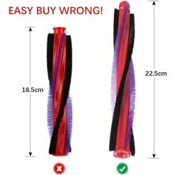 VERSAILLESFR 225mm Brosse Rouleau Pour Aspirateur Dyson V6 DC62 SV03 Rouleau Brosse électrique De Remplacement Pour Aspirateur Sans Fil Pièces Pour Aspirateur Domestique Pièce -Aspirateur et sac Soldes 42051409 3