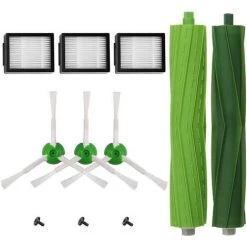 GUAZHUNIFR Filtres Et Brosses Aspirateur Kit Pièces Accessoires Compatible Serie Roomba I3/i3+/i4/i7/i7+/E5/E6/E7 Guazhuni- Pack De Brosses Latérales, Rouleaux Et Filtres Hepa