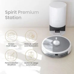 Robot Aspirateur Et Laveur AMIBOT Spirit Premium Station De Vidage Automatique - Silver -Aspirateur et sac Soldes 43079290 3