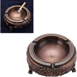 AIDUCHO Cendrier Rétro En Métal Pour Intérieur Et Extérieur (Bronze) 9 AIDUCHO Cendrier Rétro En Métal Pour Intérieur Et Extérieur (Bronze) -Aspirateur et sac Soldes 43435116 5
