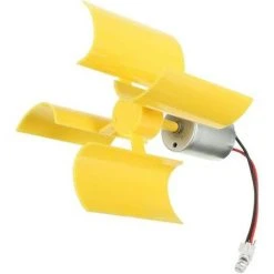 BEARSU 360° Micro éolienne à Turbines Verticales Mini Moteur Pour Bricolage