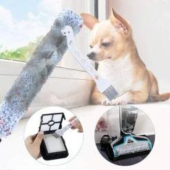 DEVENIRRICHE Brosses Rouleaux Multi-Surfaces, Accessoires Pour Bissell Crosswave Brosse Rouleau Et Filtre De Remplacement Pour Crosswave Bissell Aspirateur Avec 1 Brosse De Nettoyage -Aspirateur et sac Soldes 47507276 5