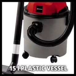Einhell Aspirateur Eaux Et Poussières TC-VC 1815 (1250 W, Cuve 15L, Livré Avec Accessoires) 7 Einhell Aspirateur Eaux Et Poussières TC-VC 1815 (1250 W, Cuve 15L, Livré Avec Accessoires) -Aspirateur et sac Soldes 48015215 3