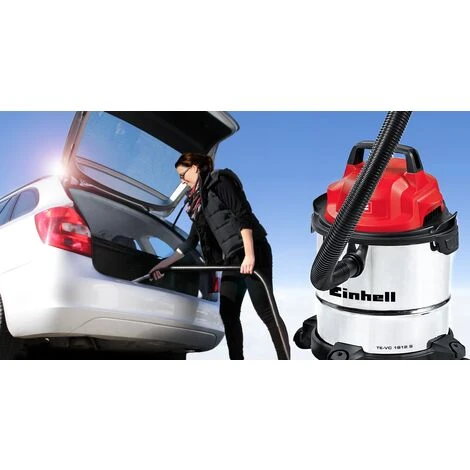 Einhell Aspirateur Eaux Et Poussières TC-VC 1812 S (1250 W, Cuve 12L, Livré Avec Accessoires) 2 Einhell Aspirateur Eaux Et Poussières TC-VC 1812 S (1250 W, Cuve 12L, Livré Avec Accessoires) – Image 2