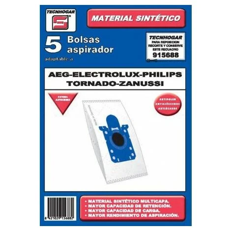 TECNHOGAR Sacchetto Aspirapolvere 5 O Aeg-phili 1 TECNHOGAR Sacchetto Aspirapolvere 5 O Aeg-phili