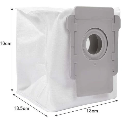 Sacs Jetables Sacs À Poussière De Rechange Pour Aspirateur IRobot Roomba I7 I7+ / I7 Plus E5 E6 E7 S9 S9+ Robot Base Autonettoyante, Kit D'accessoires De Sacs D'élimination De La Saleté 16*13.5*13cm Fontainebleau 8Pcs 2 Sacs Jetables Sacs À Poussière De Rechange Pour Aspirateur IRobot Roomba I7 I7+ / I7 Plus E5 E6 E7 S9 S9+ Robot Base Autonettoyante, Kit D'accessoires De Sacs D'élimination De La Saleté 16*13.5*13cm Fontainebleau 8Pcs – Image 2