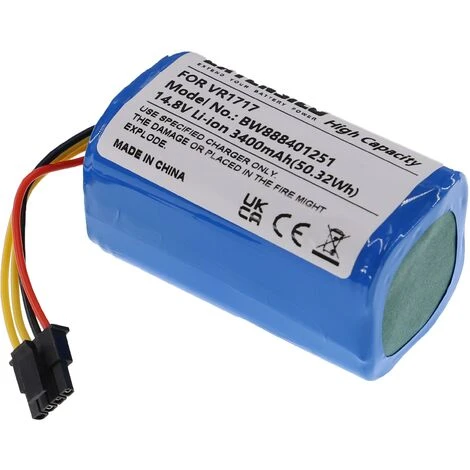 EXTENSILO Batterie Compatible Avec Proscenic Cocoa Smart 780T, 790T Aspirateur, Robot électroménager (3400mAh, 14,8V, Li-ion) 2 EXTENSILO Batterie Compatible Avec Proscenic Cocoa Smart 780T, 790T Aspirateur, Robot électroménager (3400mAh, 14,8V, Li-ion) – Image 2