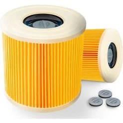 READCLY 2 X Filtre à Cartouche, Aspirateur à Cartouche, Convient Pour Kärcher WD3 Premium WD2 WD3 WD 3 MV3 WD 3 P Kit D'extension De Remplacement 6.414-552.0, 6.414-772.0, 6.414-547.0-lavable