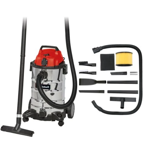 Einhell Aspirateur Eaux Et Poussières TC-VC 1930 SA Kit (1500W, Cuve 30L, Prise Synchro OEP) Livré Avec Accessoires 1 Einhell Aspirateur Eaux Et Poussières TC-VC 1930 SA Kit (1500W, Cuve 30L, Prise Synchro OEP) Livré Avec Accessoires