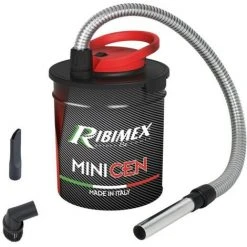 RIBIMEX Aspirateur à Cendres électrique ''MINICEN'' Spécial Pellets, 800w, Bidon 10L