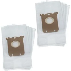 Vhbw 10x Sacs Compatible Avec Philips Performer Active 2000W, Active 2100W Aspirateur - Microfibres Non Tissées, 28,6cm X 17cm, Blanc