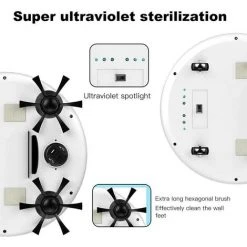 BARES Aspirateur Robot, 4 En 1 3200Pa Machine De Balayage Intelligente Automatique Super Silencieuse Avec Balayage Et Obstacles Pour éviter Les Obstacles Pour Poils D'animaux, Tapis Durs, Carreaux -Aspirateur et sac Soldes 52555993 4