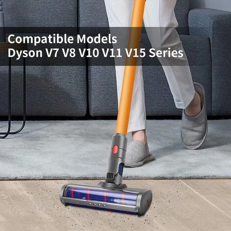 KARTOKNER Tête De Brosse électrique à Roulettes Douce Pour Dyson V11 V10 V8 V7 Aspirateur, Accessoire De Remplacement D'Outil De Brosse Pour Parquet/Sols Durs/Tapis/Nettoyage Des Coins Sombres 2 KARTOKNER Tête De Brosse électrique à Roulettes Douce Pour Dyson V11 V10 V8 V7 Aspirateur, Accessoire De Remplacement D'Outil De Brosse Pour Parquet/Sols Durs/Tapis/Nettoyage Des Coins Sombres – Image 2
