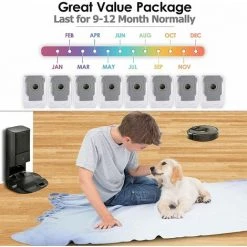 TANABATA Lot De 8 Sacs D'aspirateur De Rechange Pour IRobot Roomba Série I & S I7 I7+ 7550, I3 I3 Plus 3550, I6 I6+ 6550, I8 I8+ 8550, S9 S9+/9550, Filtre Automatique De La Saleté Avec Base Propre -Aspirateur et sac Soldes 53925888 2